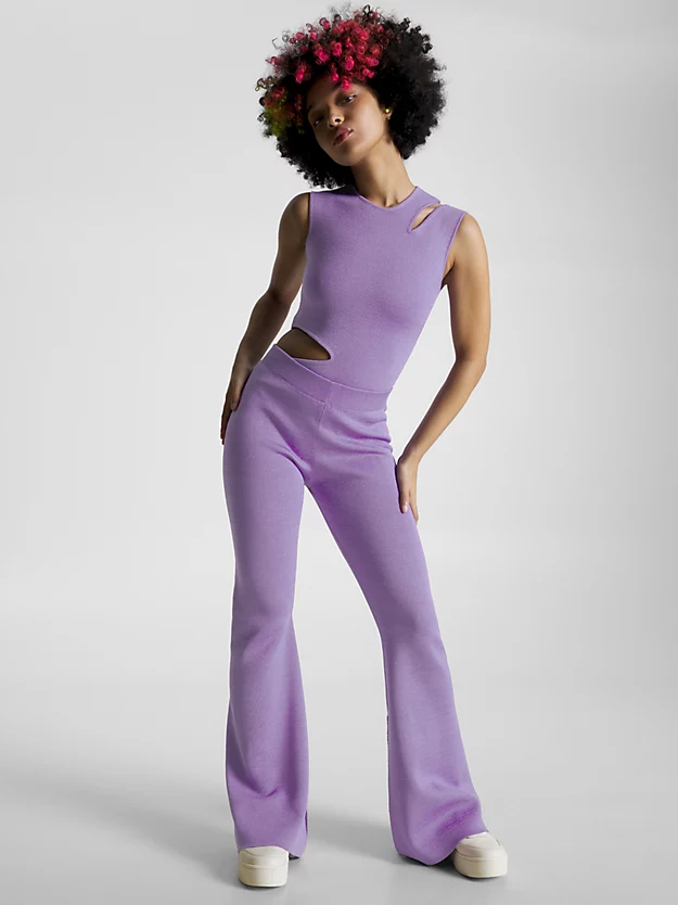 Monochromatic Magic: Purple Jeans