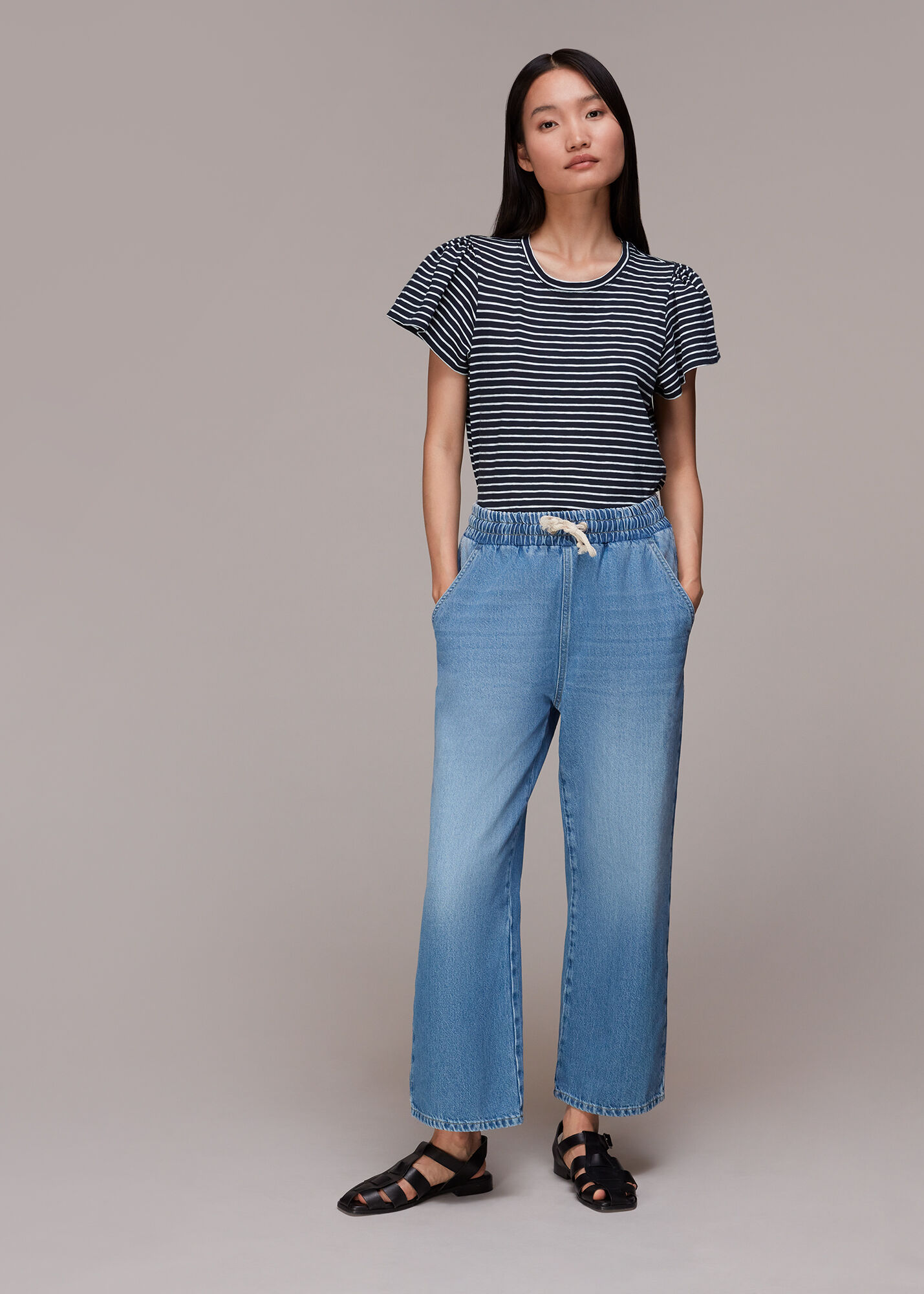 Cotton Frill Stripe Tees.