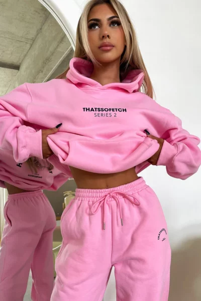 Pink: Sweatwear Hoodies