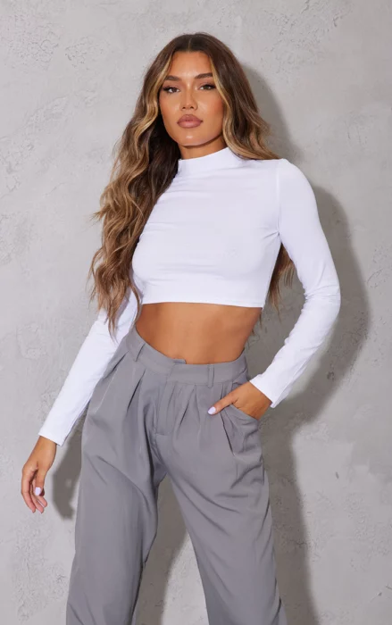 Long Sleeve Crop Tops
