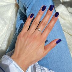 nail shades for fall Navy Blue