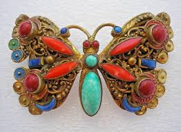 Antique jewelry butterfly