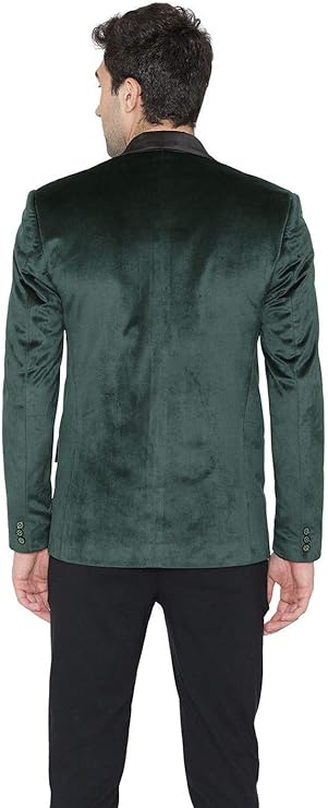 WINTAGE Velvet elegance green back