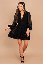 Swiss Dot V-Neck Mini