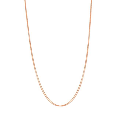 18kt Rose Gold Timeless Piece of Modern Dual Layer Gold Chain