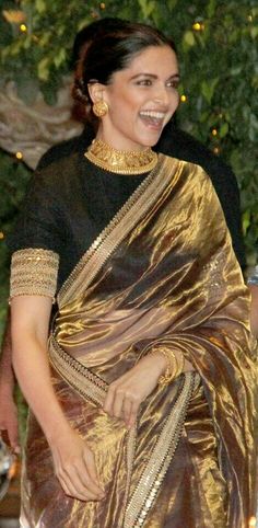Deepika Padukone gold dress