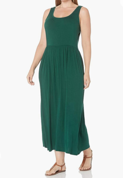 Women’s tank-waisted maxi dress
