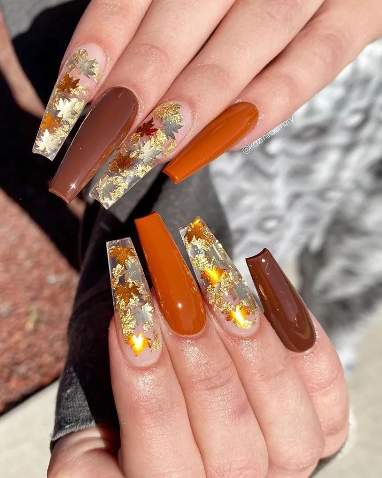 sexy Fall Nails Coffin Ideas