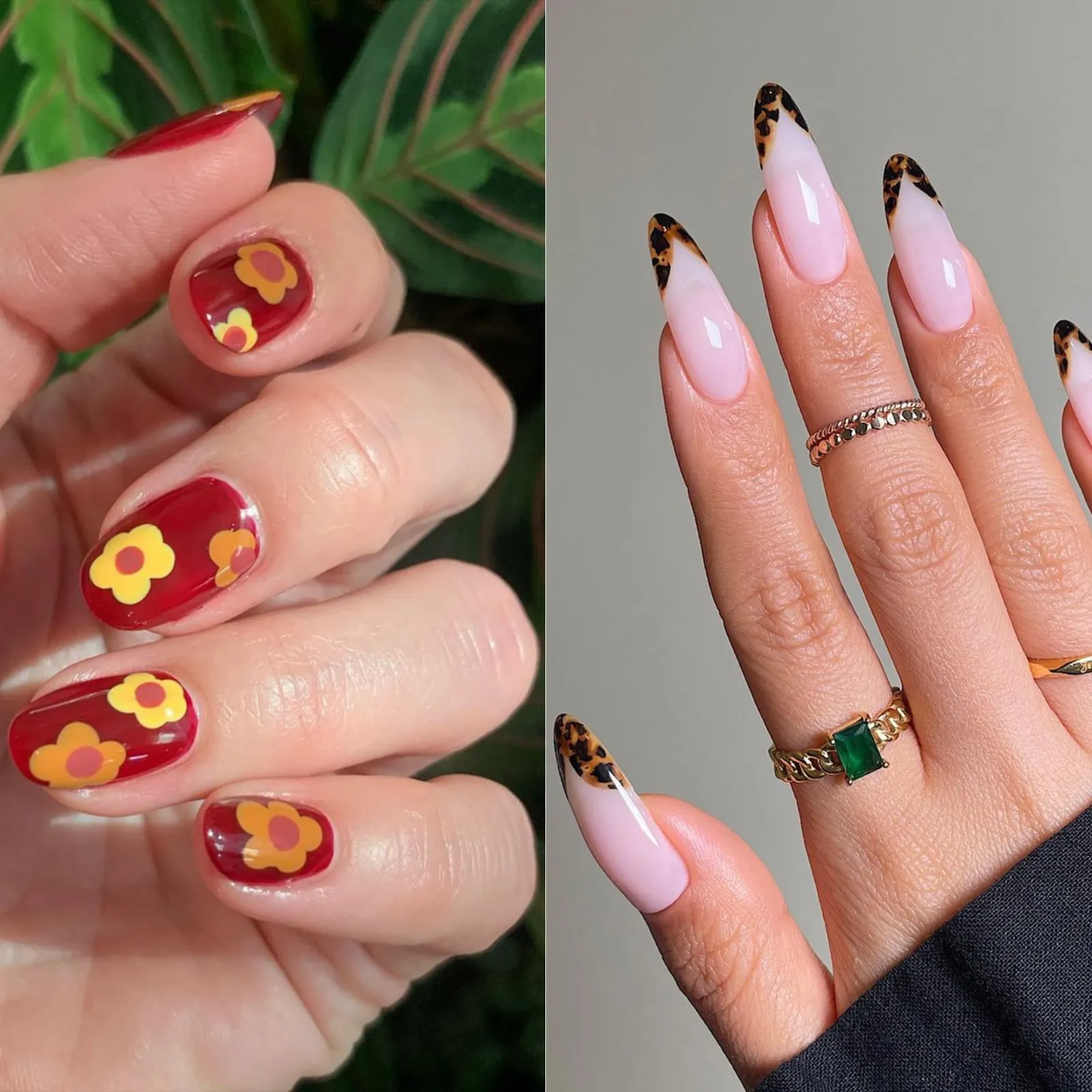 hot and classy Red Fall Nails 