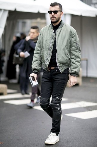bomber jacket street