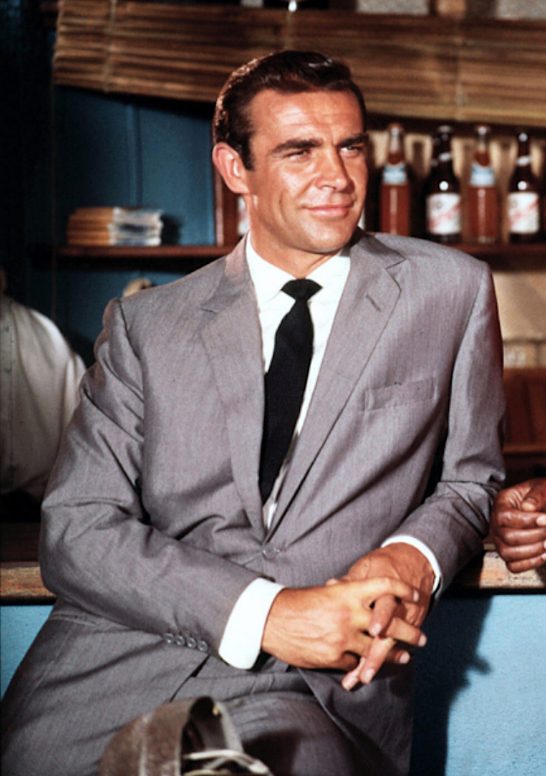  James Bond suits charcoal gray suit
