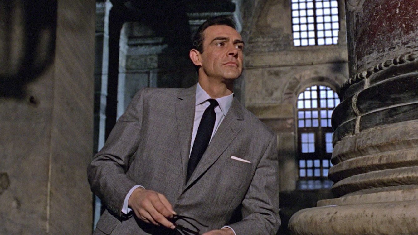  James Bond suits checked suit