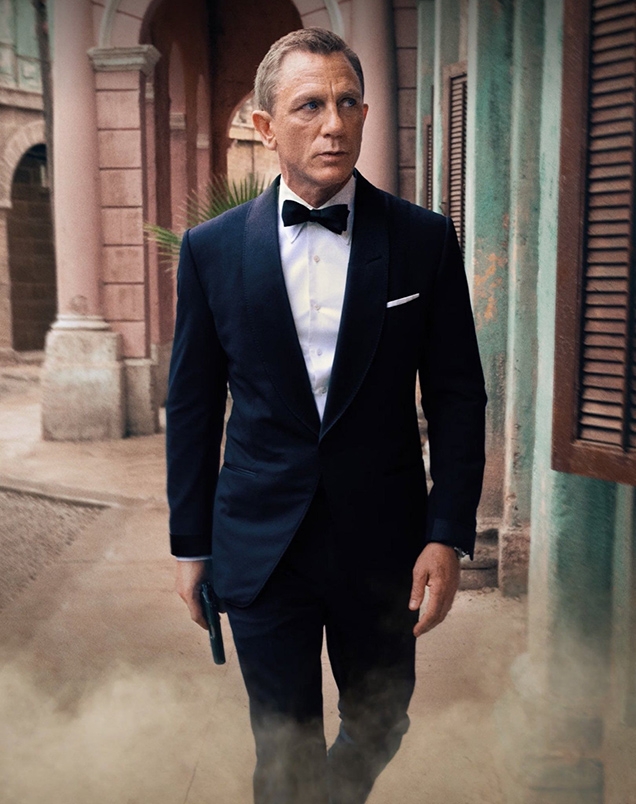  James Bond suits blue tuxedo 