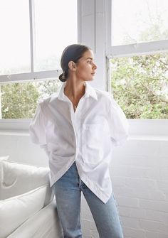 minimalist clothing clean white shirt