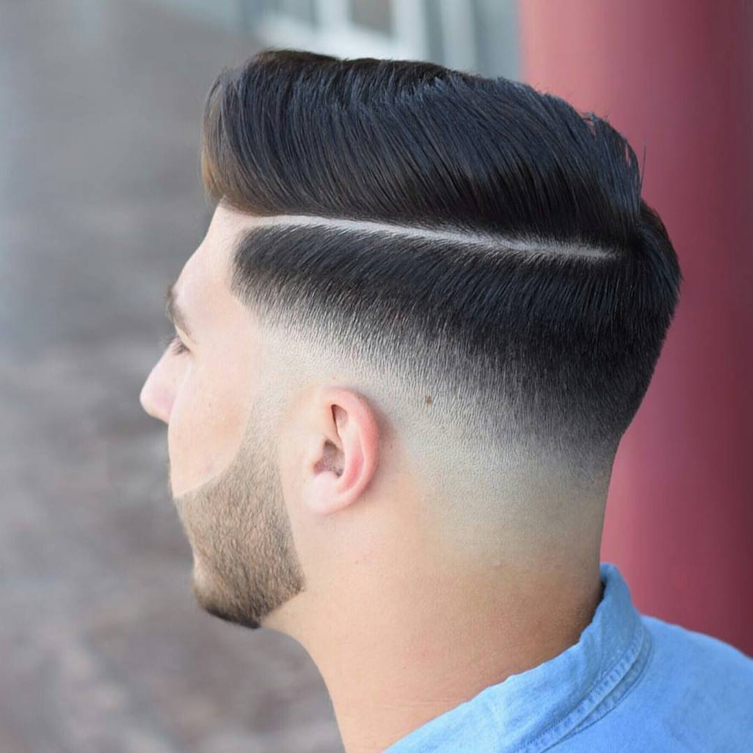 Fade haircut blurred