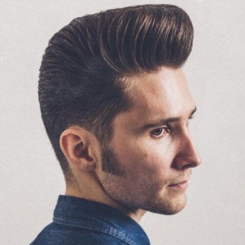 Pompadour cut clean