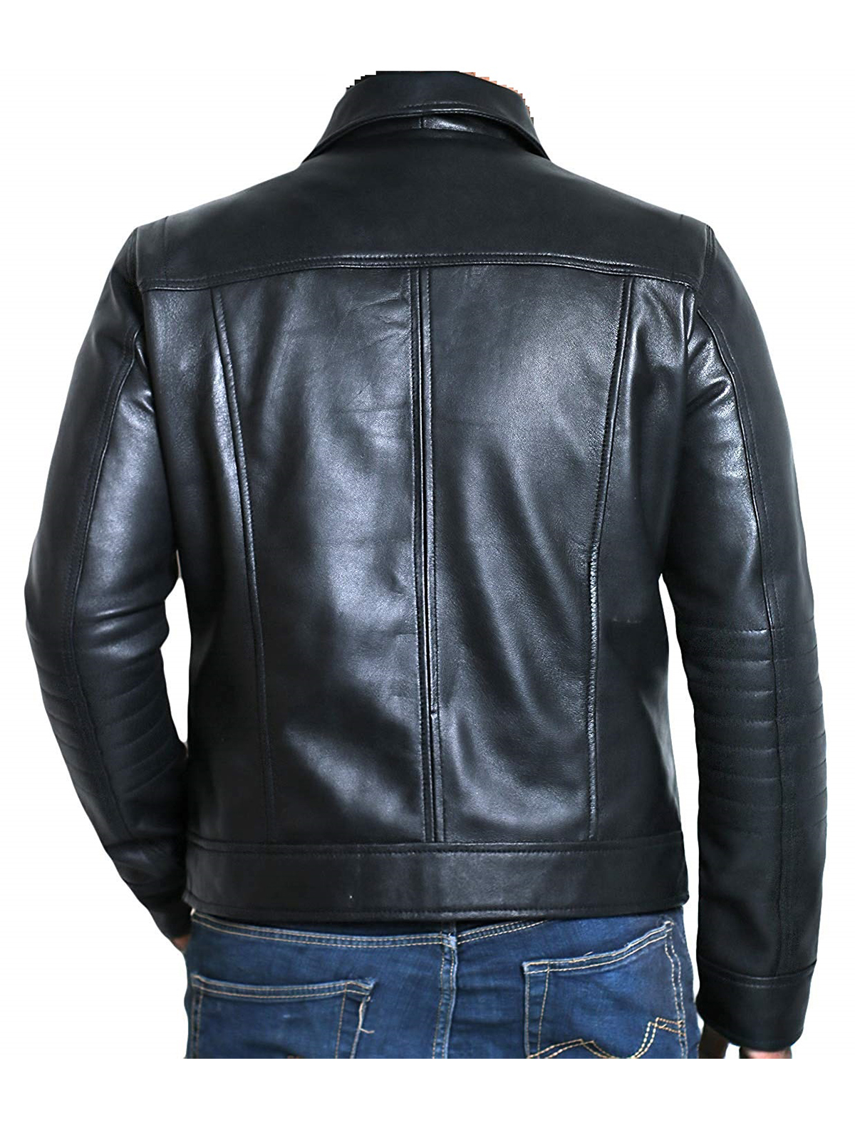 black leather clafskin
