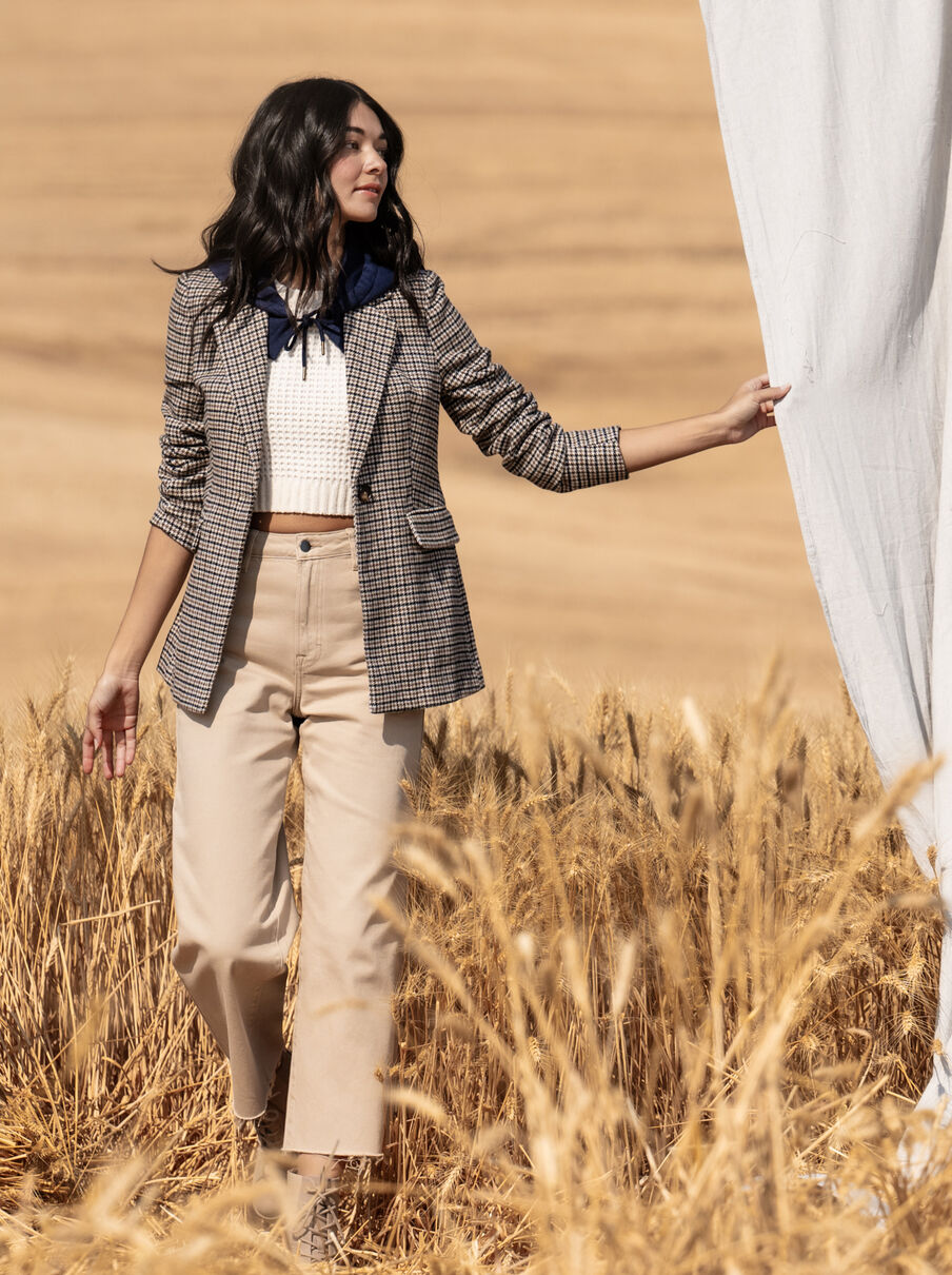 Checked-Blazer