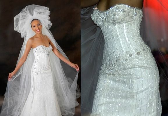 priciest dresses diamond wedding gown