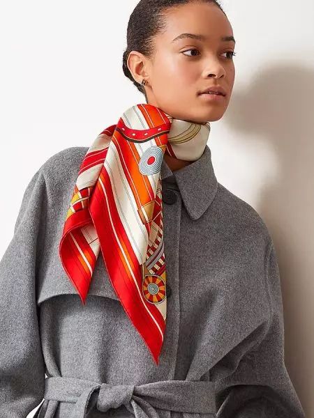 Hermes items silk scarf