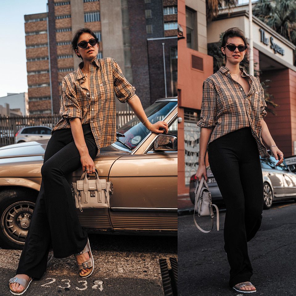 Burberry check shirt