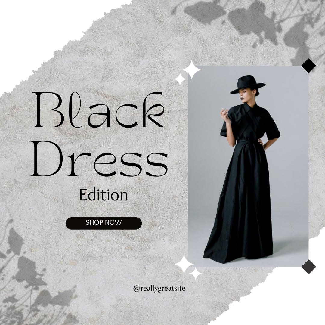 Good fashion black dress