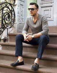 men's fashion essentials man wearing loafers