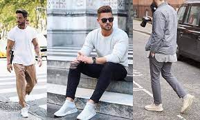 Men wearing sneakers