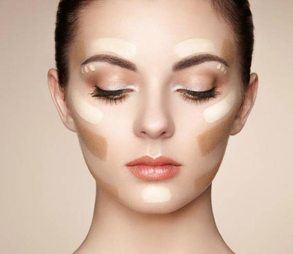 Contouring-and-Highlighting - highlighting the face