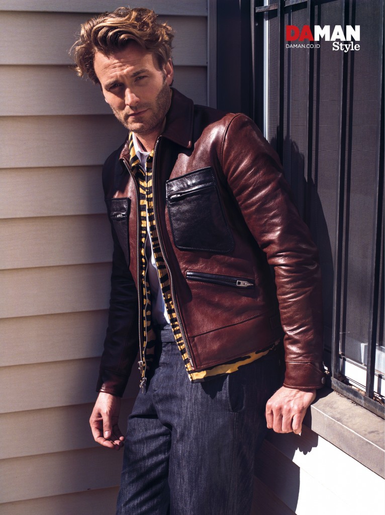 Brad Kroеnig in a leather jacket