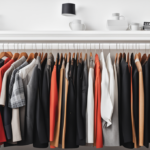runway style clothes hanging up