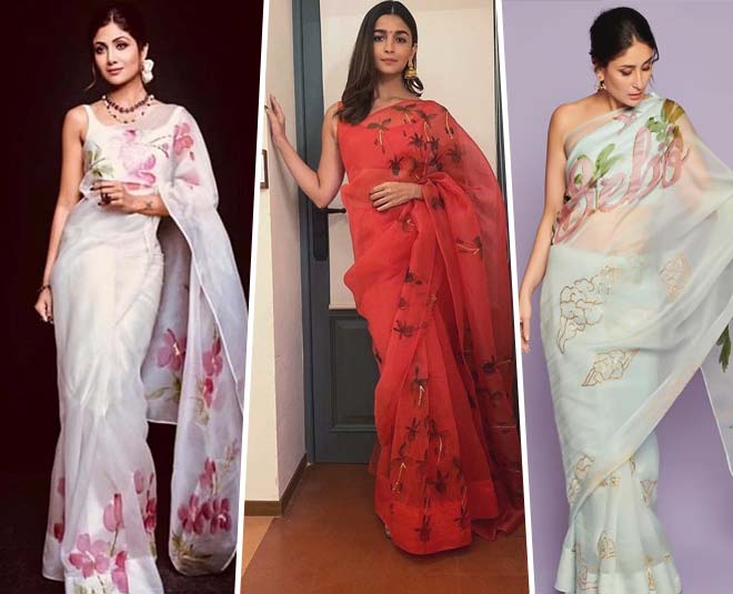 Floral Organza Sarees