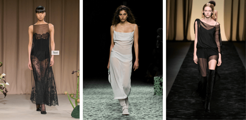 Sheer fall fashion trends