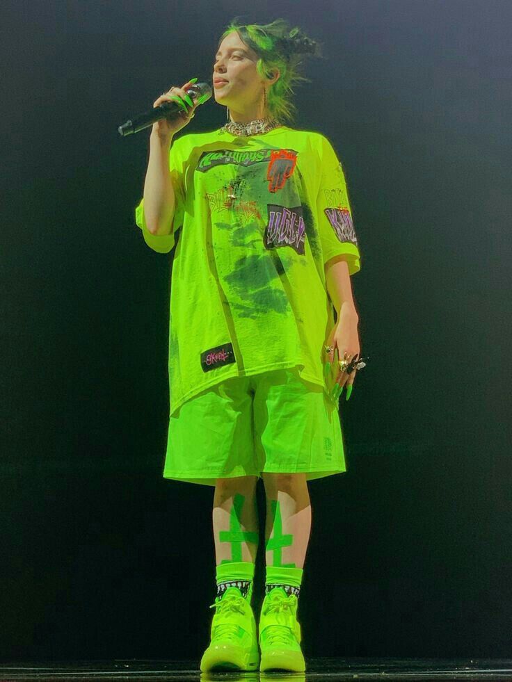 Billie Eilish outfits green