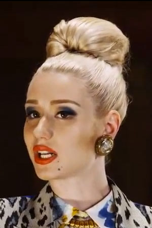 Iggy Azalea high bun