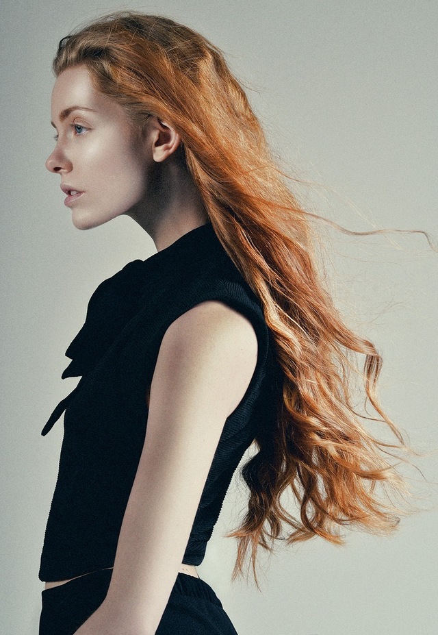 long hair care girl with beautiful long hair