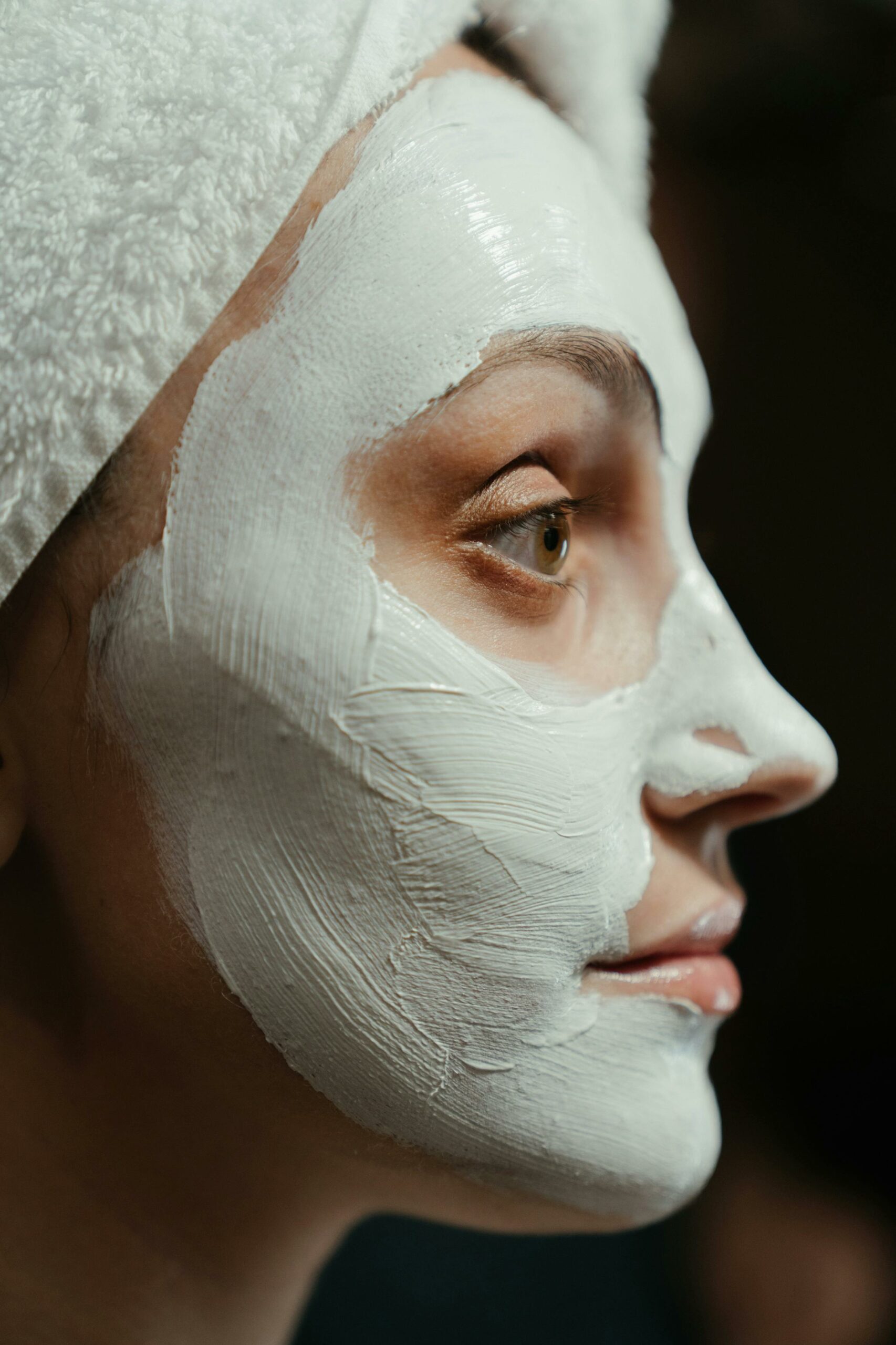 effective skincare routine woman wearing skincare mask