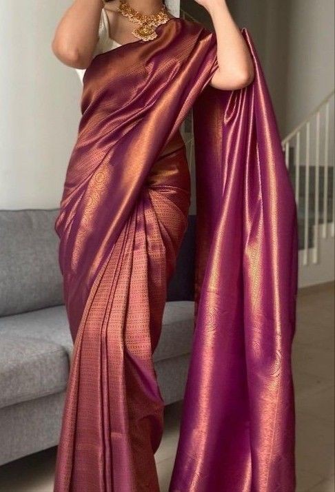 Rose and Burgundy Sarees
