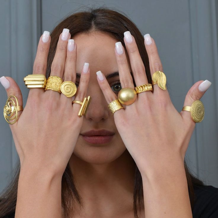 Fashion jewelry statement rings