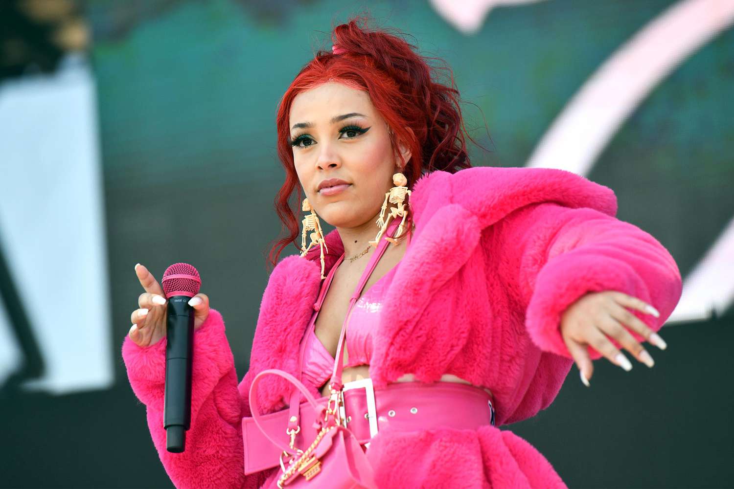 Doja Cat Fashion in pink