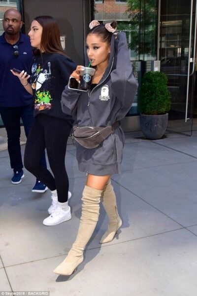 Ariana Grandе The "Sweetener" Comfy Hoodie and Boots Combo