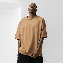 brown off-shoulder t-shirts
