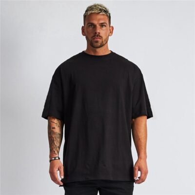 Black off-shoulder t-shirts