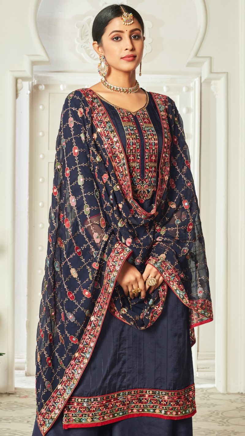  Eid outfits dark blue 