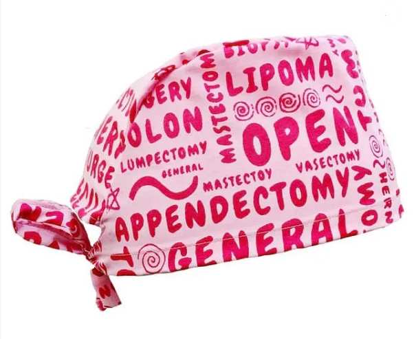 fashionable surgical caps from tourneycap pink general surgery