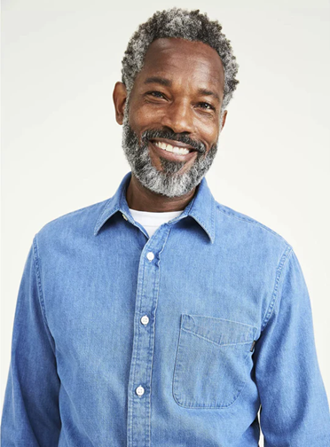 Wear them with shirts | Fashonation cargo trousers with denim shirt