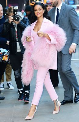 Rihanna fashion in pink