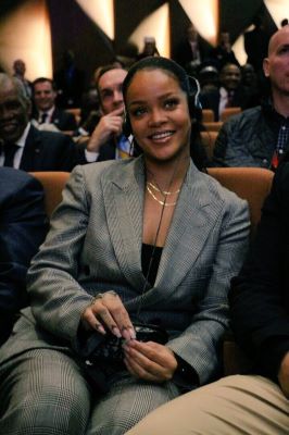 Rihanna fashion business suit