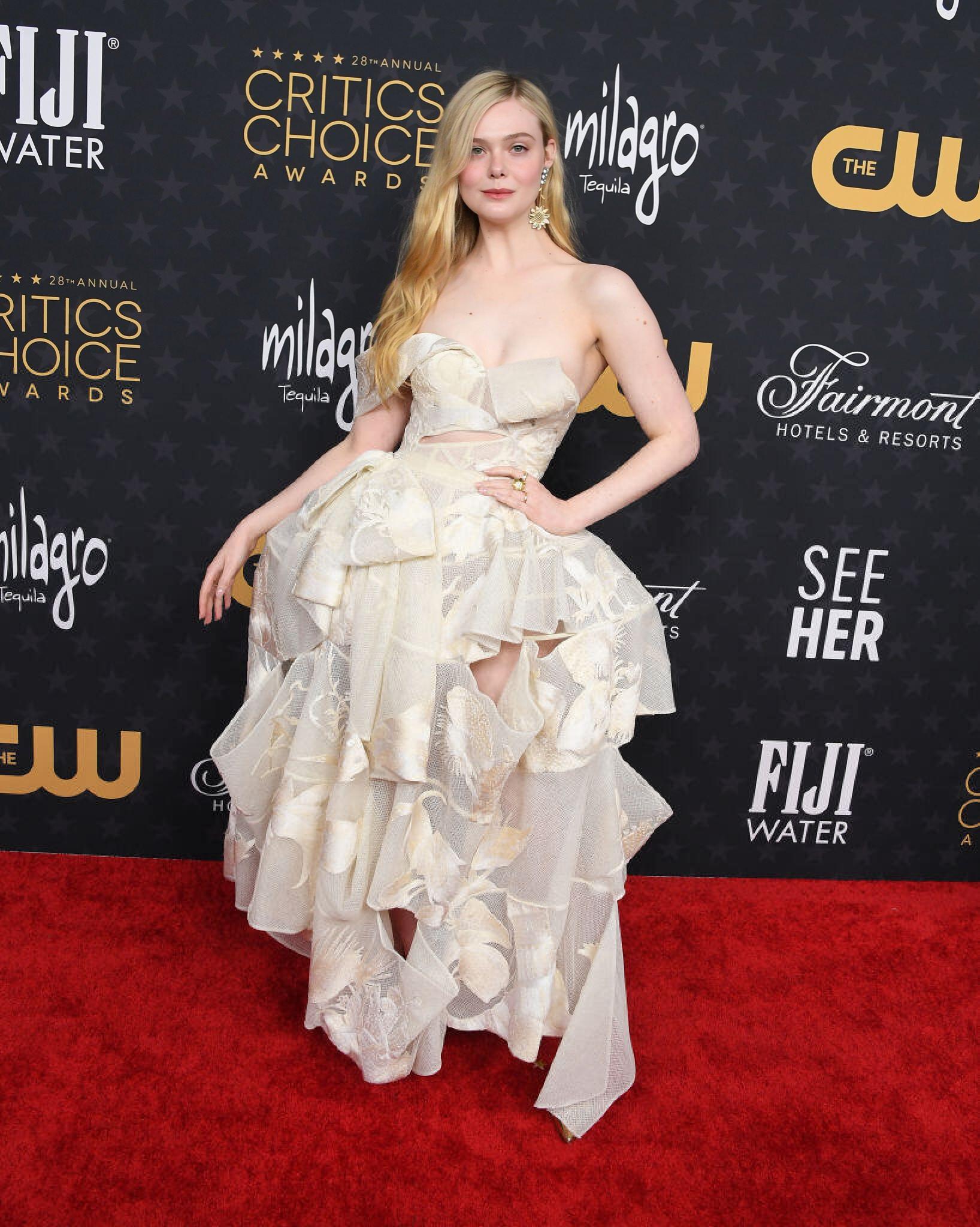 Critics' Choice Awards Red Carpet Elle Fanning 