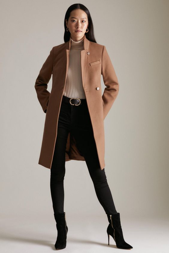 Banana Republic outfits carmel wool blazer